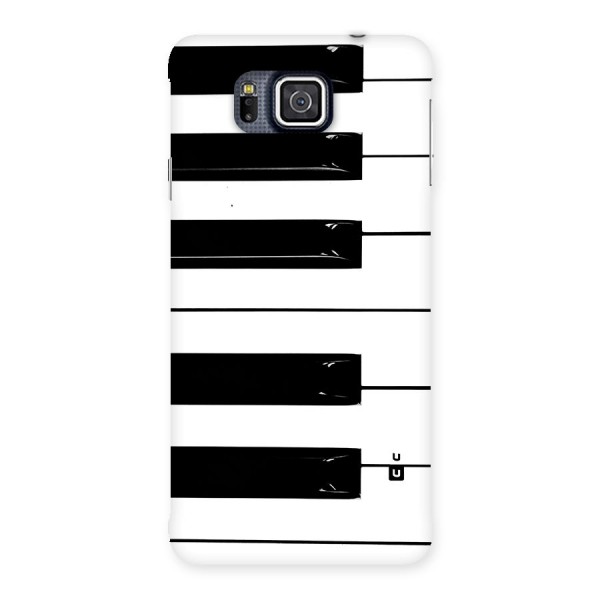 Paino Keys Printed Classy Back Case for Galaxy Alpha