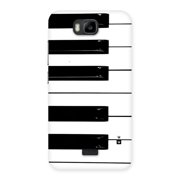 Paino Keys Printed Classy Back Case for Honor Bee