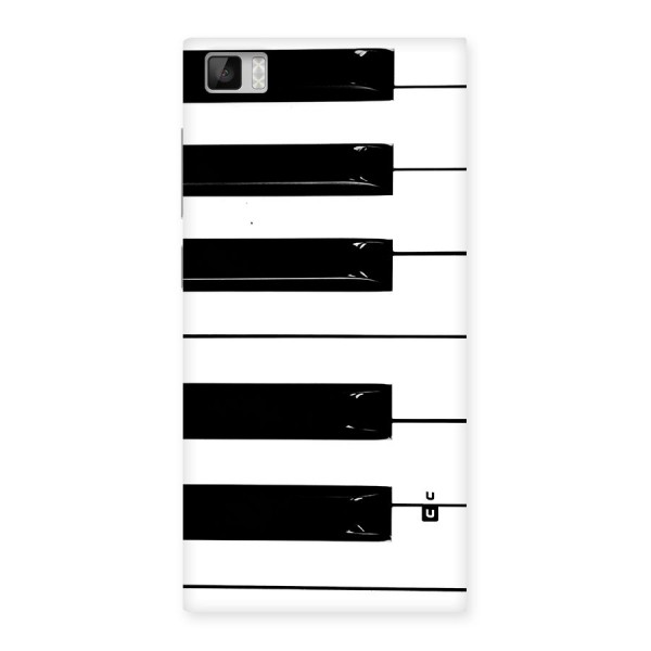 Paino Keys Printed Classy Back Case for Mi3