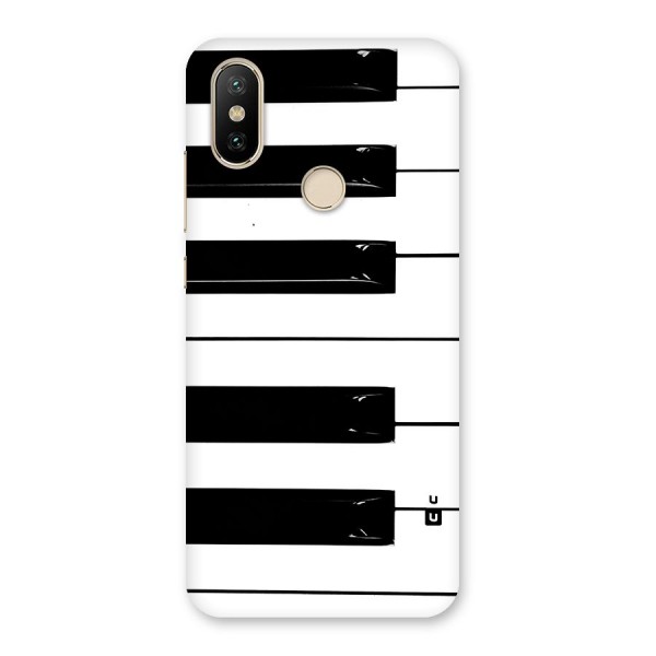 Paino Keys Printed Classy Back Case for Mi A2