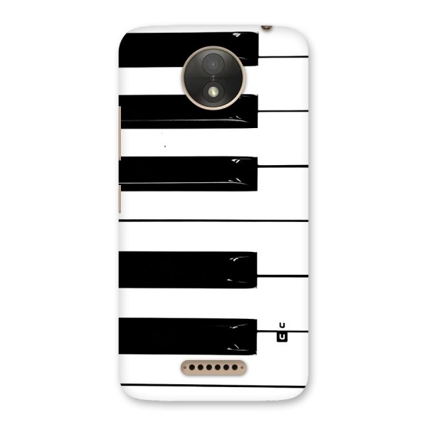 Paino Keys Printed Classy Back Case for Moto C Plus