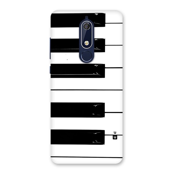 Paino Keys Printed Classy Back Case for Nokia 5.1