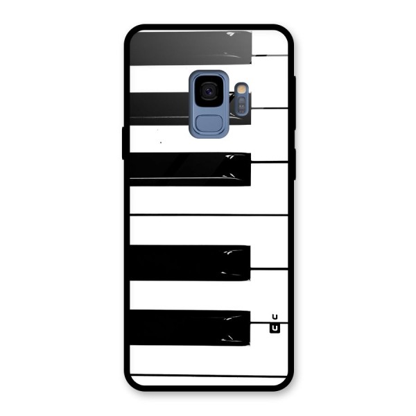 Paino Keys Printed Classy Glass Back Case for Galaxy S9