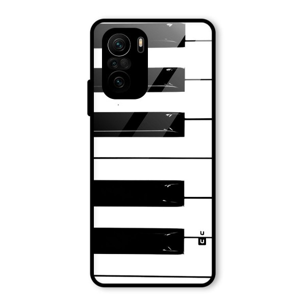 Paino Keys Printed Classy Glass Back Case for Mi 11x