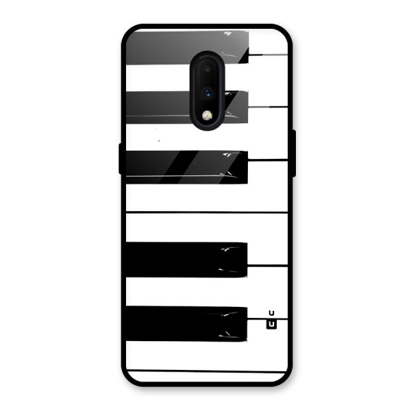 Paino Keys Printed Classy Glass Back Case for OnePlus 7