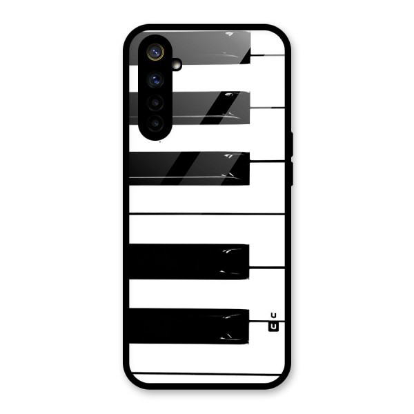 Paino Keys Printed Classy Glass Back Case for Realme 6i