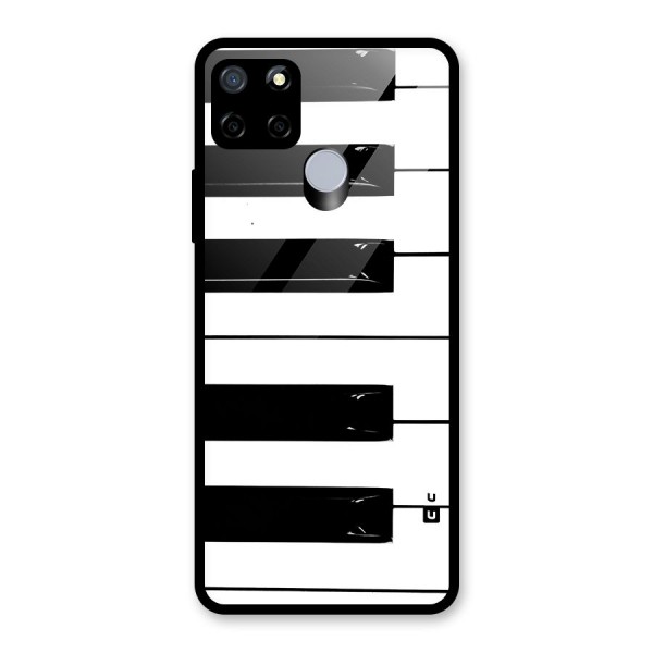 Paino Keys Printed Classy Glass Back Case for Realme C15