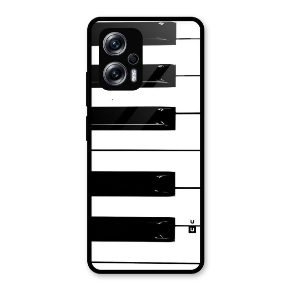 Paino Keys Printed Classy Glass Back Case for Redmi K50i