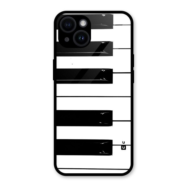 Paino Keys Printed Classy Glass Back Case for iPhone 14