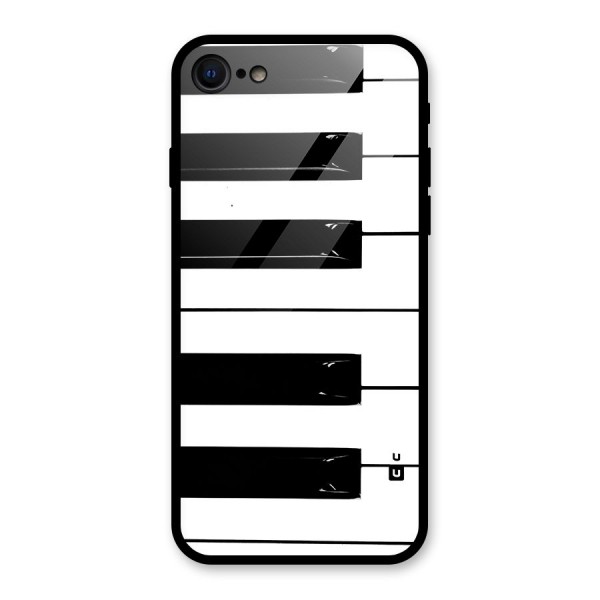 Paino Keys Printed Classy Glass Back Case for iPhone 8