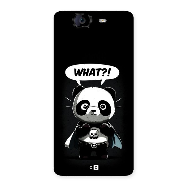 Panda What Confused Back Case for Canvas Knight A350