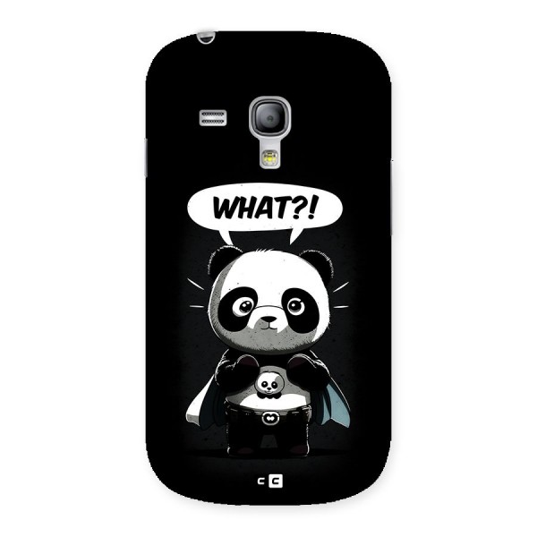 Panda What Confused Back Case for Galaxy S3 Mini