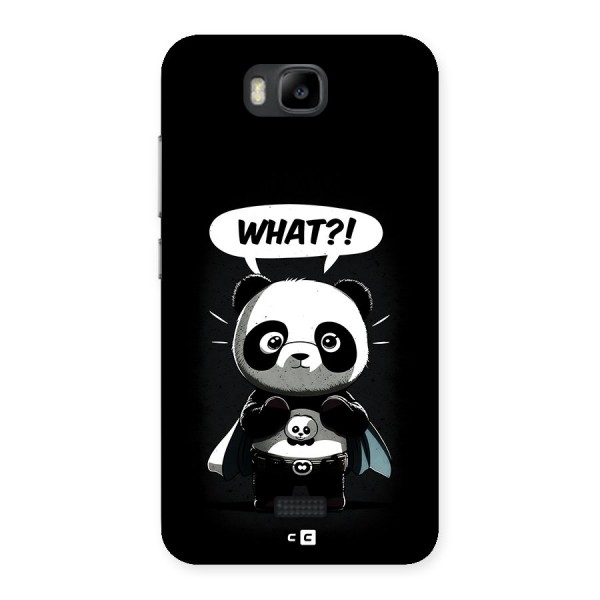 Panda What Confused Back Case for Honor Bee