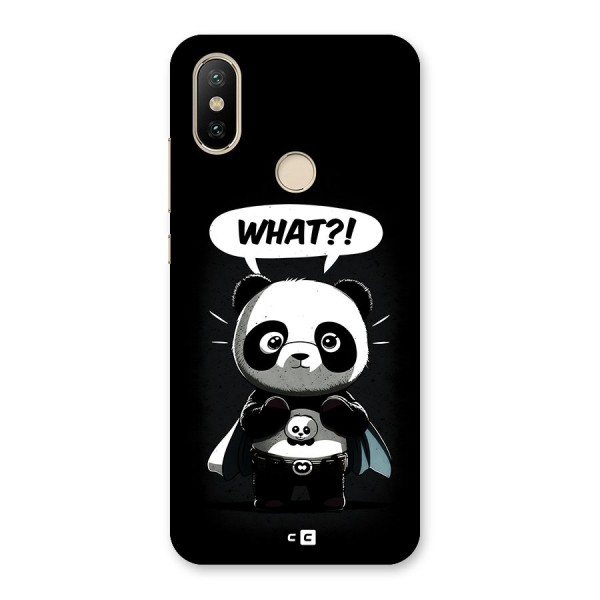 Panda What Confused Back Case for Mi A2