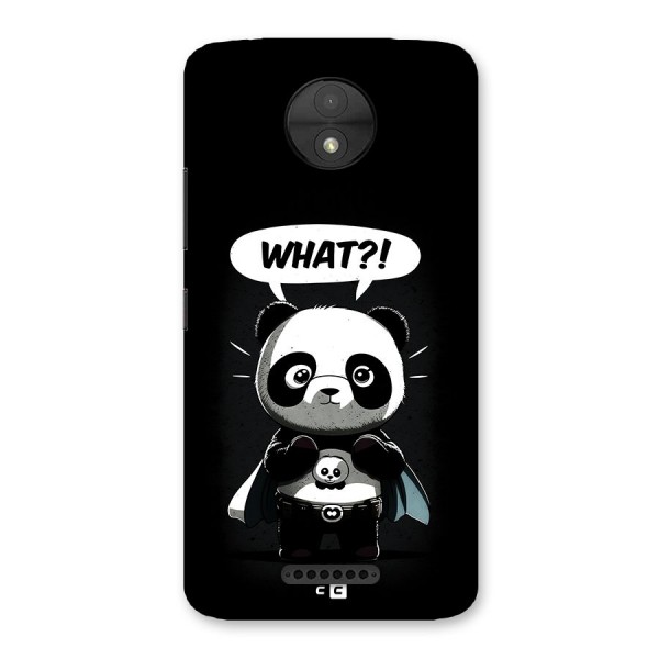 Panda What Confused Back Case for Moto C