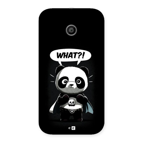 Panda What Confused Back Case for Moto E