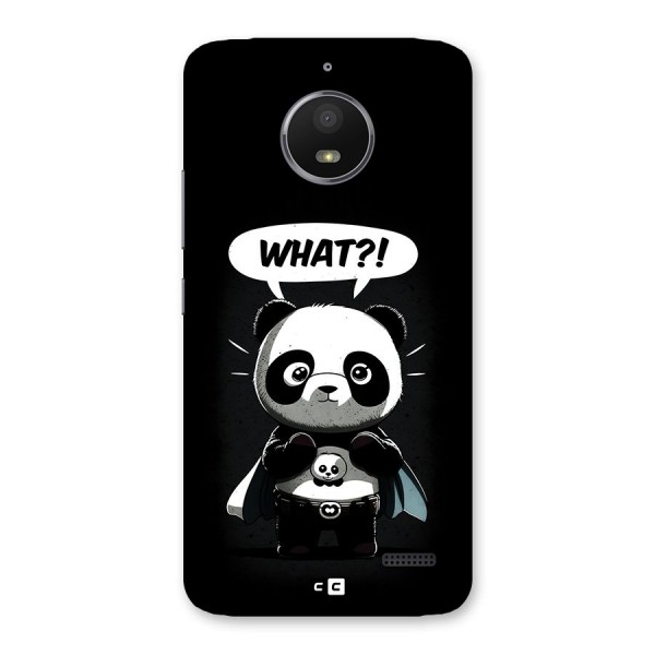 Panda What Confused Back Case for Moto E4