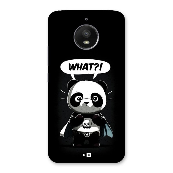 Panda What Confused Back Case for Moto E4 Plus