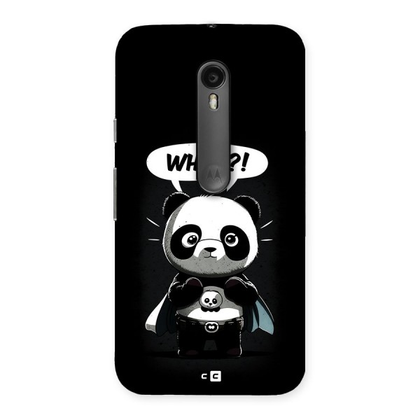 Panda What Confused Back Case for Moto G3