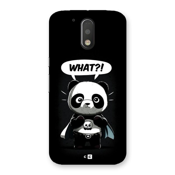 Panda What Confused Back Case for Moto G4