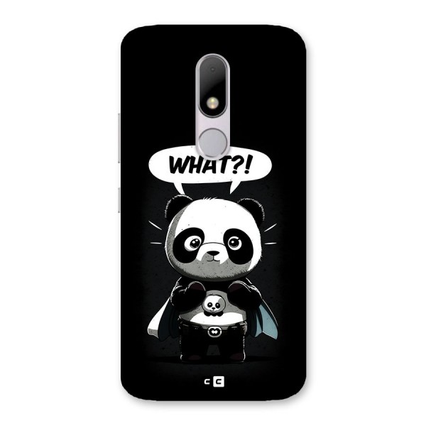 Panda What Confused Back Case for Moto M