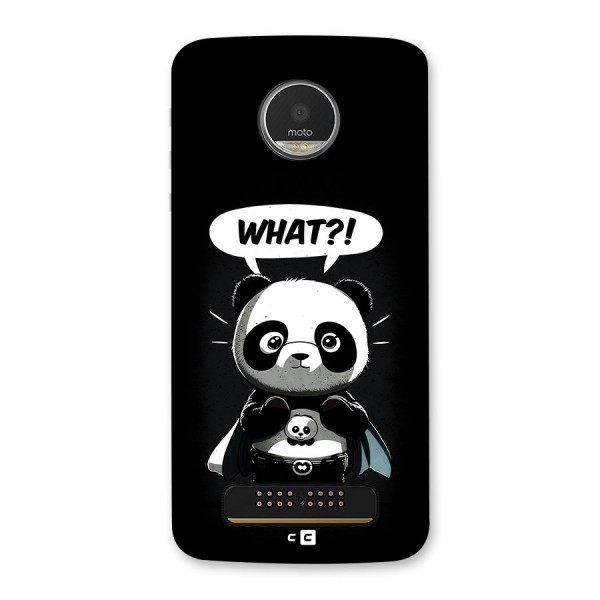 Panda What Confused Back Case for Moto Z Play