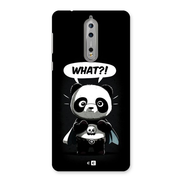 Panda What Confused Back Case for Nokia 8