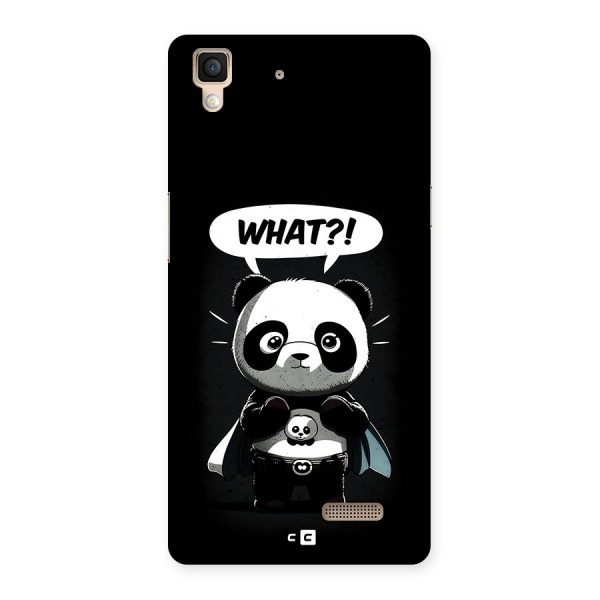 Panda What Confused Back Case for Oppo R7