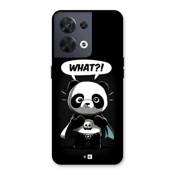 Panda What Confused Back Case for Oppo Reno8 5G