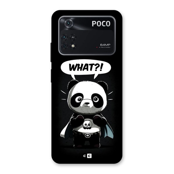 Panda What Confused Back Case for Poco M4 Pro 4G