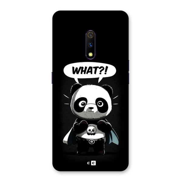 Panda What Confused Back Case for Realme X