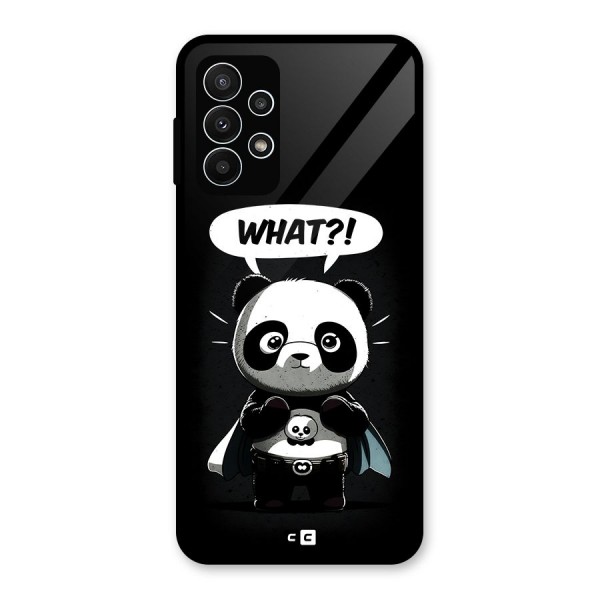 Panda What Confused Glass Back Case for Galaxy A23