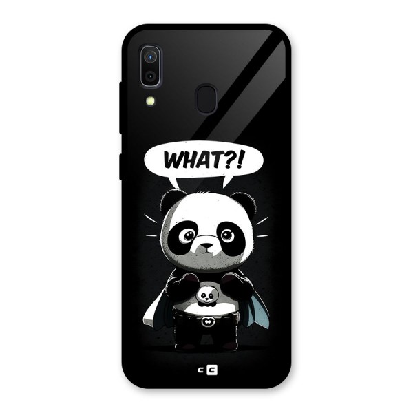 Panda What Confused Glass Back Case for Galaxy A30