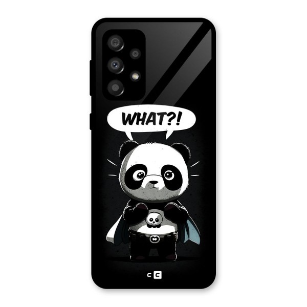 Panda What Confused Glass Back Case for Galaxy A32