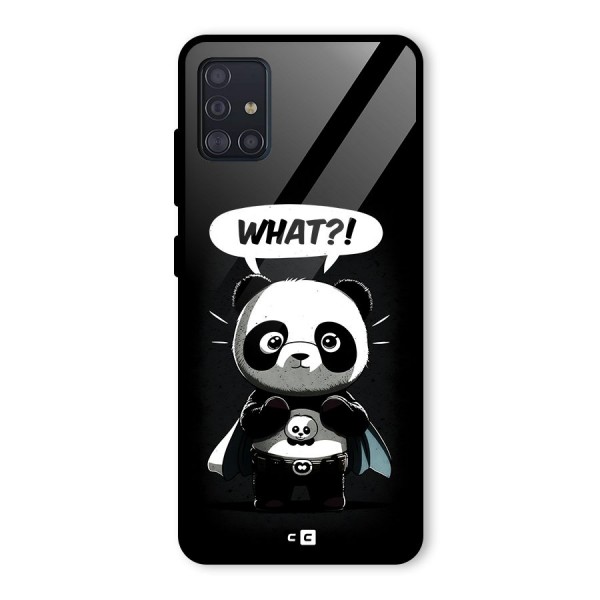 Panda What Confused Glass Back Case for Galaxy A51