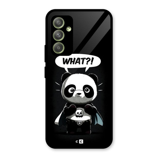 Panda What Confused Glass Back Case for Galaxy A54