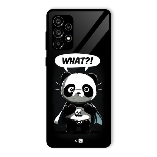 Panda What Confused Glass Back Case for Galaxy A73 5G