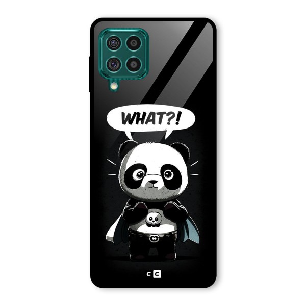 Panda What Confused Glass Back Case for Galaxy F62