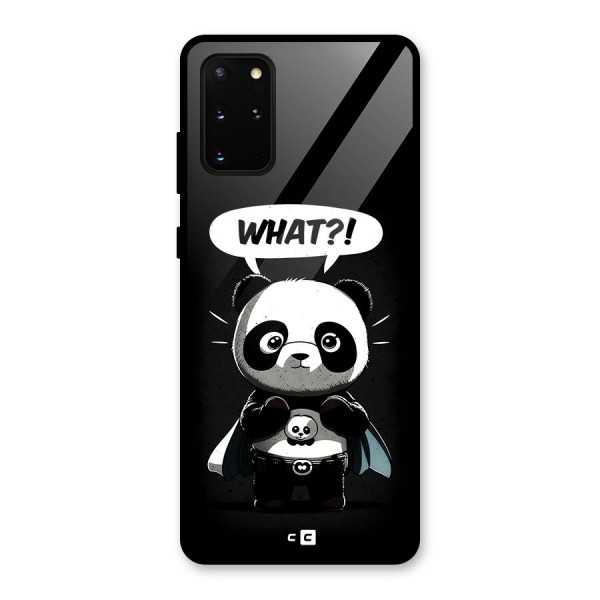 Panda What Confused Glass Back Case for Galaxy S20 Plus