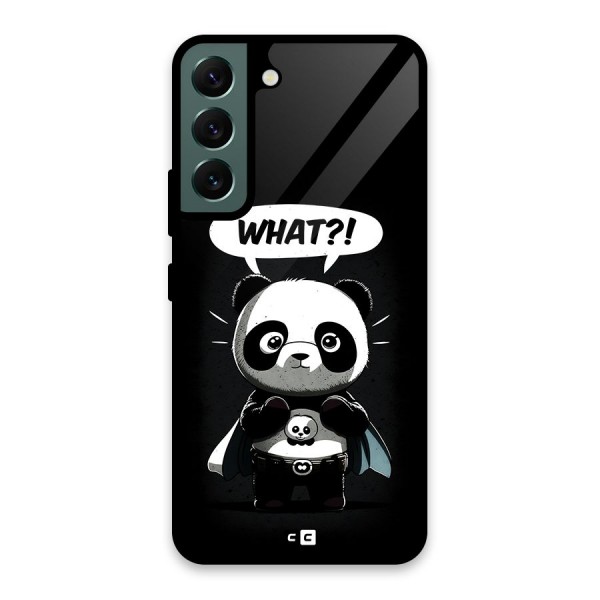 Panda What Confused Glass Back Case for Galaxy S22 5G