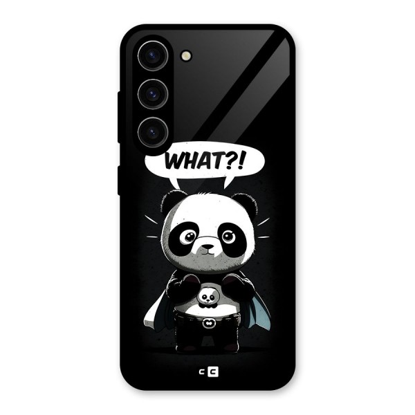 Panda What Confused Glass Back Case for Galaxy S23