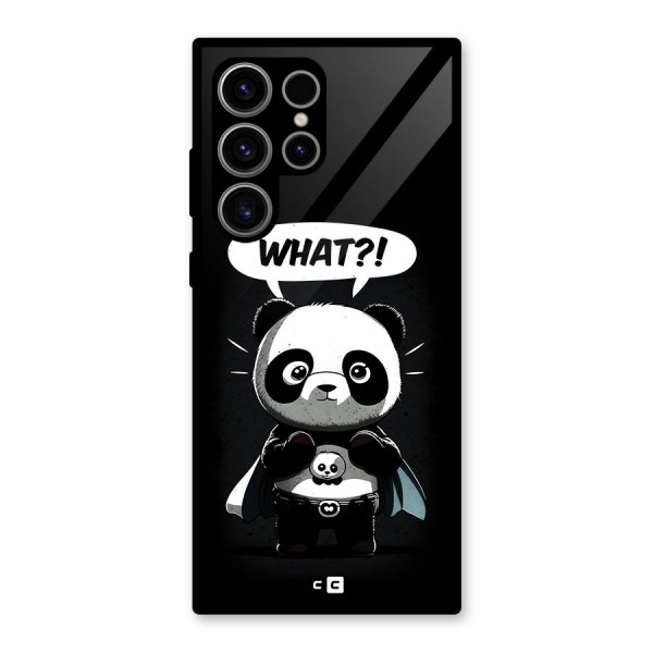 Panda What Confused Glass Back Case for Galaxy S23 Ultra