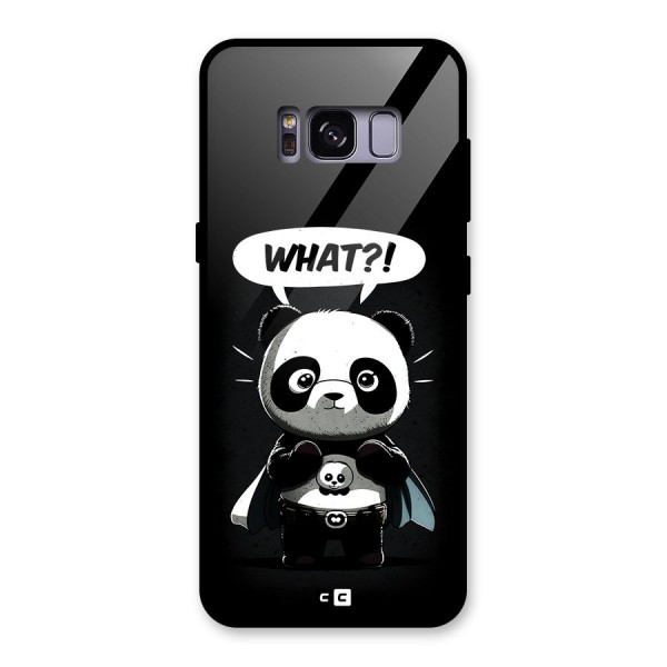 Panda What Confused Glass Back Case for Galaxy S8