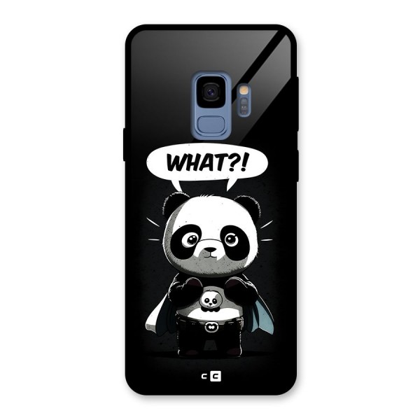 Panda What Confused Glass Back Case for Galaxy S9