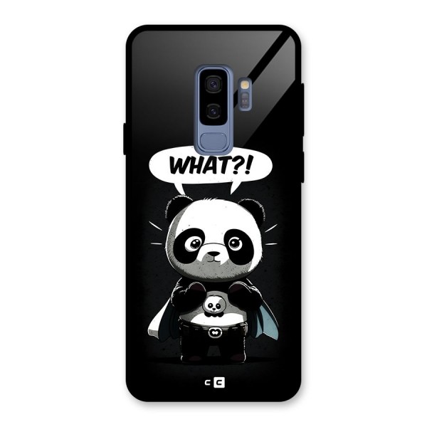 Panda What Confused Glass Back Case for Galaxy S9 Plus