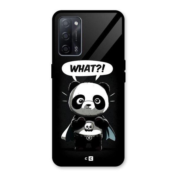 Panda What Confused Glass Back Case for Oppo A53s 5G