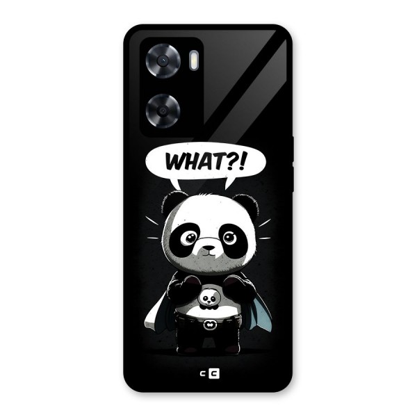 Panda What Confused Glass Back Case for Oppo A57 2022