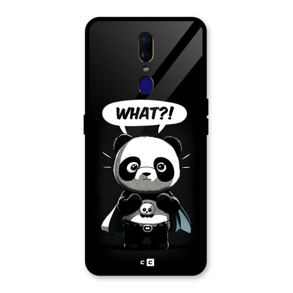 Panda What Confused Glass Back Case for Oppo F11