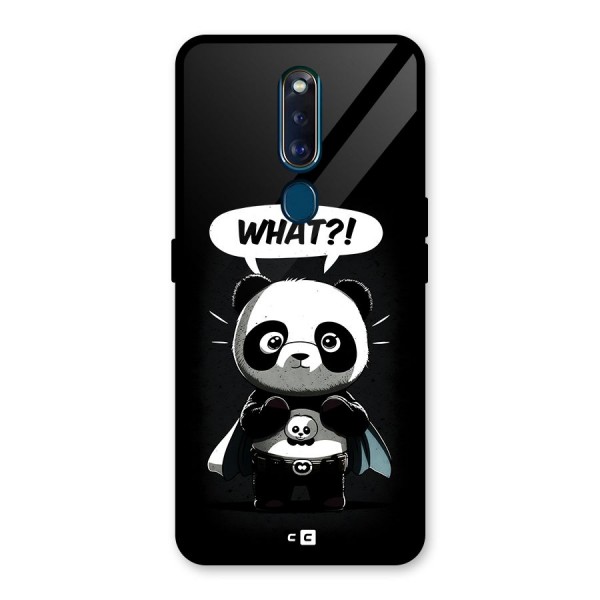 Panda What Confused Glass Back Case for Oppo F11 Pro