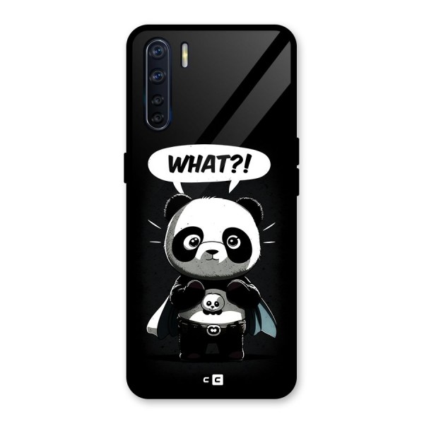 Panda What Confused Glass Back Case for Oppo F15